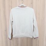 Marine layer  Womens Sweatshirt Size L Cream Crewneck Cozy Preppy Minimalist Photo 4