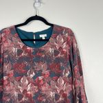 Garnet Hill Women's Floral Silk Shift Dress Sz 6 Photo 2