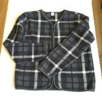 Gap Vintage Dressy Plaid Fleece Jacket - Sz Small Photo 0