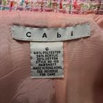CAbi Tweed Four Pocket Waist Tie Pink Multicolor Blazer Size 6 Photo 6