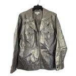 cj banks Women’s Metallic Silver Jacket Photo 0