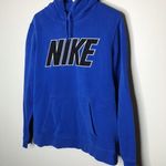 Nike Blue Logo Hoodie Sweatshirt Photo 2