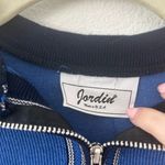 Vintage Jordin Quarter Zip Blue Collared Tee Photo 4