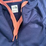 The North Face  Hoodie Womens Small Blue Pink Full Zip Up Sweatshirt Athletic Gym Photo 6