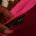 Pink halter back skater dress Size L Photo 2