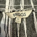 Briggs New York Briggs Striped Linen Wide Leg Pants Women’s XL Elastic Waist w/ Pockets Photo 8