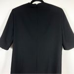 Versace  Button Detail Virgin Wool Mini Dress 12 US 48IT Black NWT Photo 13