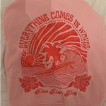 Pink Palm Puff  Everything Comes in Waves Hoodie Photo 1