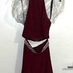 B Darlin Burgundy Two Piece Formal Dress Set Size: 1/2 Photo 0