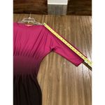 Catherine Malandrino  Helen Knit dress bellagio berry Ombre Pink black cinched M Photo 6