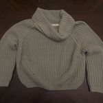 Cozy Knit Turtleneck Sweater in Olive Green Size L Photo 0