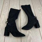 Charter Club Mayviss Pointed-Toe Dress Boots 6M Black Faux Suede $100 Photo 0