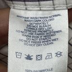 Lands' End LANDS’S END No Iron Pinpoint Oxford Plaid Button Up Top Women's Size 28W Career Photo 6