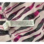 Eloquii Dress Womens 16 Pink Black Zebra Print Maxi Dress Rocker Edgy Statement Photo 8