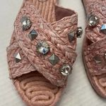 Vince Camuto Jermindi Embellished Espadrille Slide Sandal In Blush Size 6 NWOT Photo 2