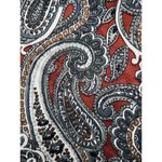 Groovy 1970s Domanique Red & Black Paisley Blouse Size 14 Photo 7