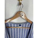 Old Navy  XXL Striped Puff Sleeve Mini Wrap Dress Blue White Photo 1