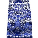 EXPRESS  Blue Maxi Skirt Paisley Side Slit Tribal Boho Bohemian Festival Women M Photo 1