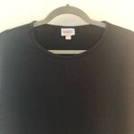 LuLaRoe Tee Irma Black Tunic Leggings Material Sz XXS EUC OVERSIZED SUPER SOFT Photo 2