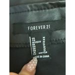 Forever 21  Women's Black Faux Vegan Leather Zip Up Mini Wide Leg Skirt Skort M Photo 3