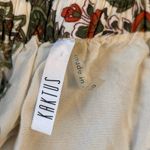 Boho Floral Maxi Skirt Kaktus | Flowy Rayon Festival Gypsy Vibe White Size undefined Photo 1