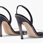 Good American  Ombré Heel Black Slingback PVC Heels By Khloe Kardashian NEW Photo 1