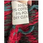 Vintage‎ Maggie White WoolBlend Knit Cardigan Sweater Red Gray Diamond Pattern M Size M Photo 6