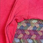 VINTAGE RED HENLEY NIGHT GOWN TEE SHIRT DRESS Size M Photo 4