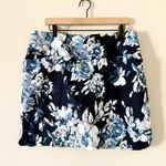 S.C.& Co Athletic Tummy Control Skort in Navy Blue White Floral Photo 2