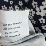 New Women's Floral Print Midi Maxi Dress Navy Small Noracora Short Sleeve V Photo 7