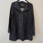 Soma Live Loungewear Vintage Terry Button Front Jacket Gray Photo 35