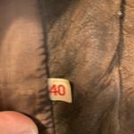 Vintage Danaya flawed cropped brown suede & leather jacket size 40 (medium or 8) Photo 8