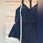 Magicsuit Gabby Blue Polka Dot Romper Swimsuit L135413 Size 12 READ Photo 5