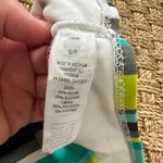 Aerie  striped small bikini bottom blue, teal, green and white Photo 1