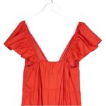 NWT O.P.T cotton orange Raspberry Fallen tiered dress NEW size M medium Photo 3