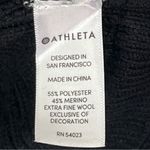 Athleta  Sentinel Extra Fine Merino Wool Blend Black Long Sleeves Knit Jacket XS Photo 3