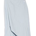 Off-White Spiral Draping Slit Skirt Baby Blue size 6 Photo 3