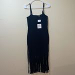 Herve Leger Women’s New  x Forever 21 Transparent Black Bustier Fringe Bustier Ba Photo 5