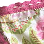 Monique Leshman š Floral Print Pom Pom Tunic Top š Fuchsia Pink Spring Yellow Photo 5