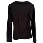 NWT OGL Collared Surplice Top ProWarm Eco Mousse Black Size Medium Photo 2