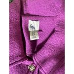 Joie  Medium Jacket Button Boiled Wool Purple Pockets Shacket Womens Long Sleeve Photo 11