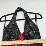 Ruby Rox XS Halterdress Floral Red Tulle Black Pinup Coquette WhimsyGoth Holiday Photo 11