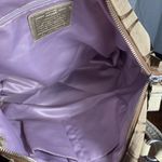 Coach  Poppy Stylish Tan Designer Tote Bag Photo 4