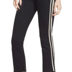 MOTHER Women’s Insider Crop Step Fray Tux Stripe Blackwash Jean Black Size 30 Photo 0