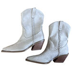 Billini Suede Cowboy Ankle Boots Size 6 Photo 0