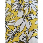 Cable & Gauge Vintage Silk Yellow Floral Cardigan Sweater Large Photo 2