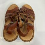 Born Catalina platform heeled sandals brown leather womens size 8 casual classic Photo 4