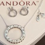 Pandora Forever Necklace/Earrings Set Photo 0