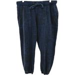 Sundance  Josanna Jogger Paisley Bandana Sweatpants Drawstring Mid Navy Large Photo 1