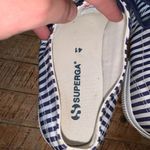 Superga nautical blue and white striped royalcore 9.5 platform sneakers Photo 2